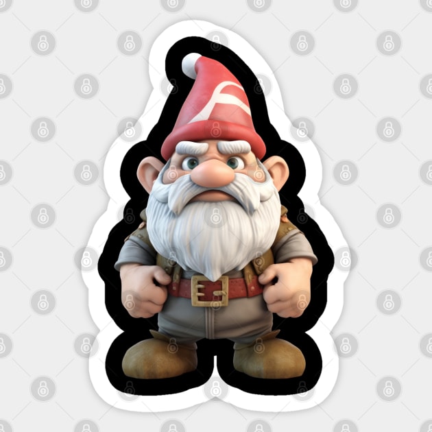 Fantasy garden gnome Sticker by Arondight Studios